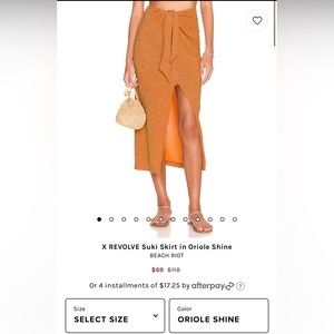 BEACH RIOT skirt / swim cover up